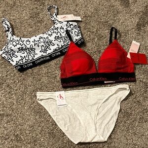 NWT Calvin Klein Women's Bra and Panty Bundle size Medium